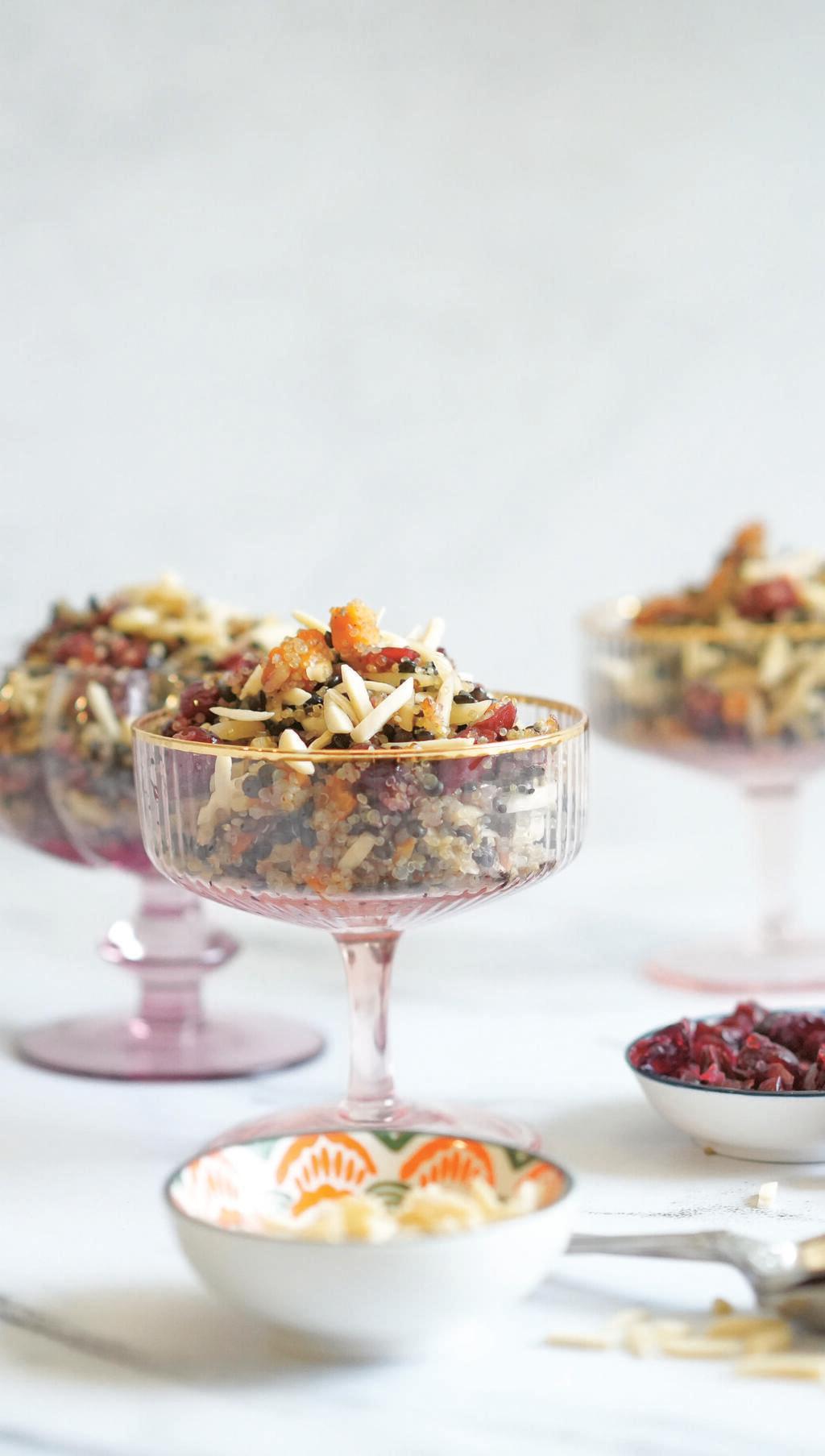 סלט קינואה ועדשים