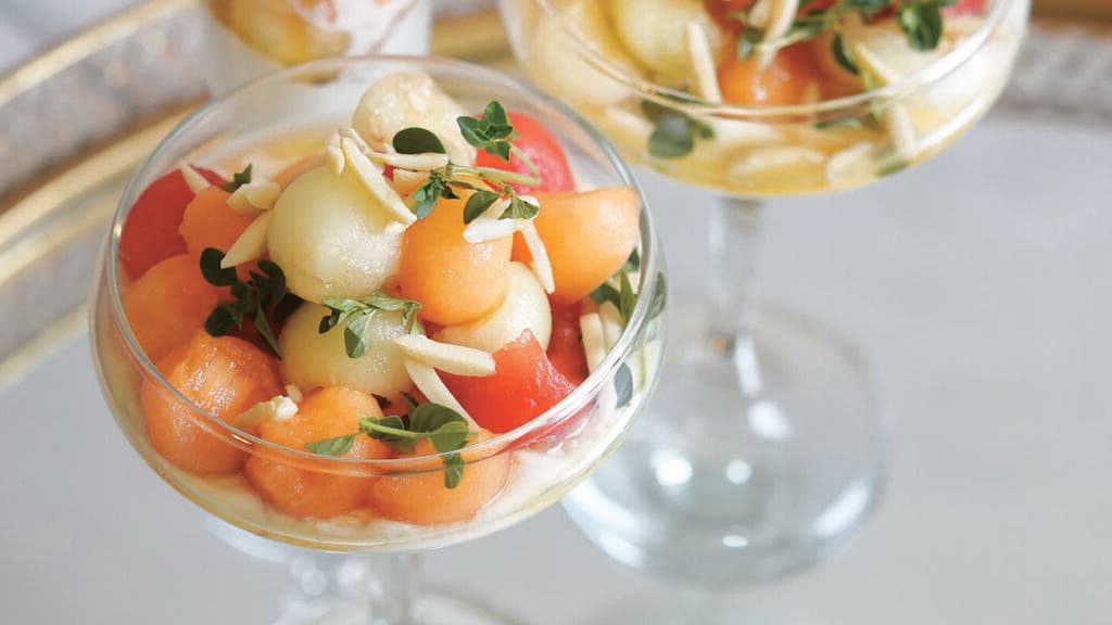 סלט אבטיח ומלון