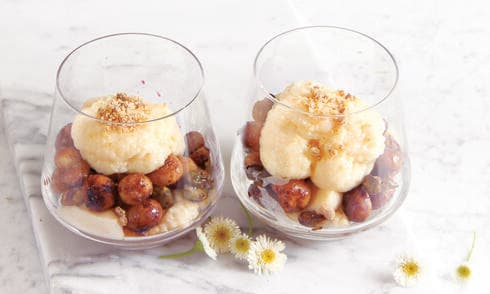 אגוזים ופיסטוקים בקרם דבש