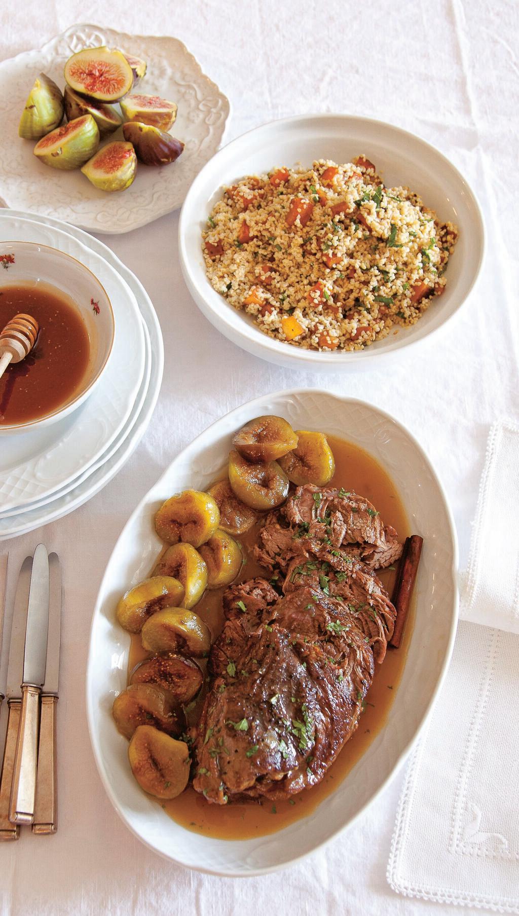 צלי בקר עם תאנים בדבש