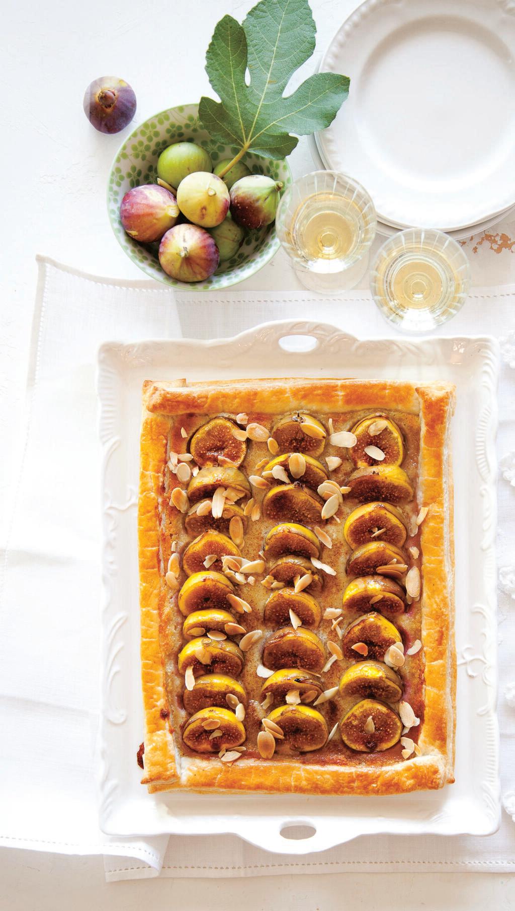 טארט תאנים בקרם שקדים ודבש