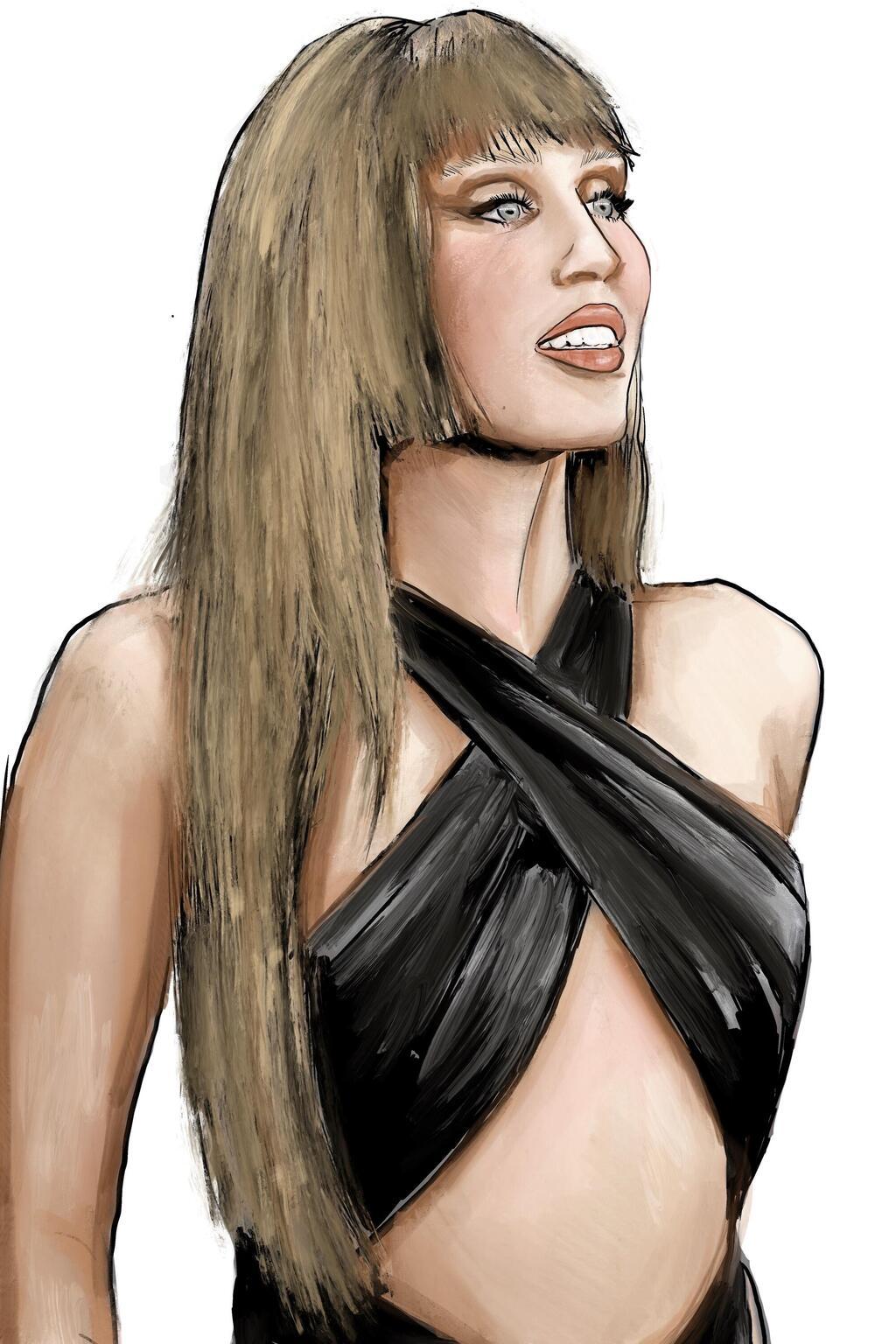 איור של מיילי סיירוס