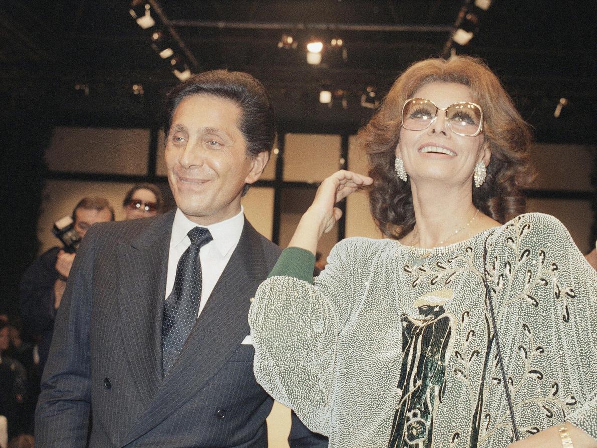 ולנטינו גרוואני וסופיה לורן, 1986