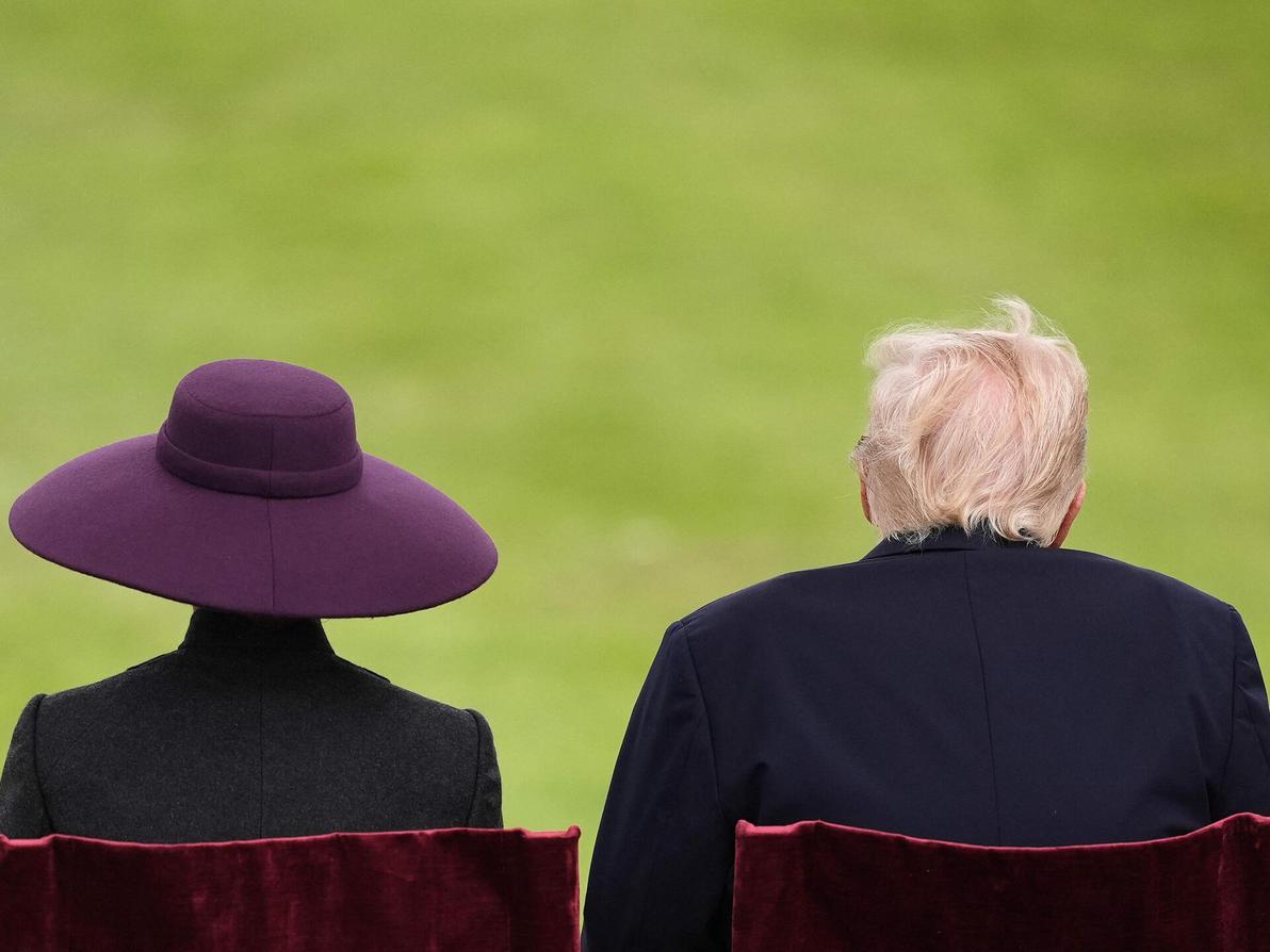 דונלד ומלניה טראמפ בביקור בבריטניה, 2025