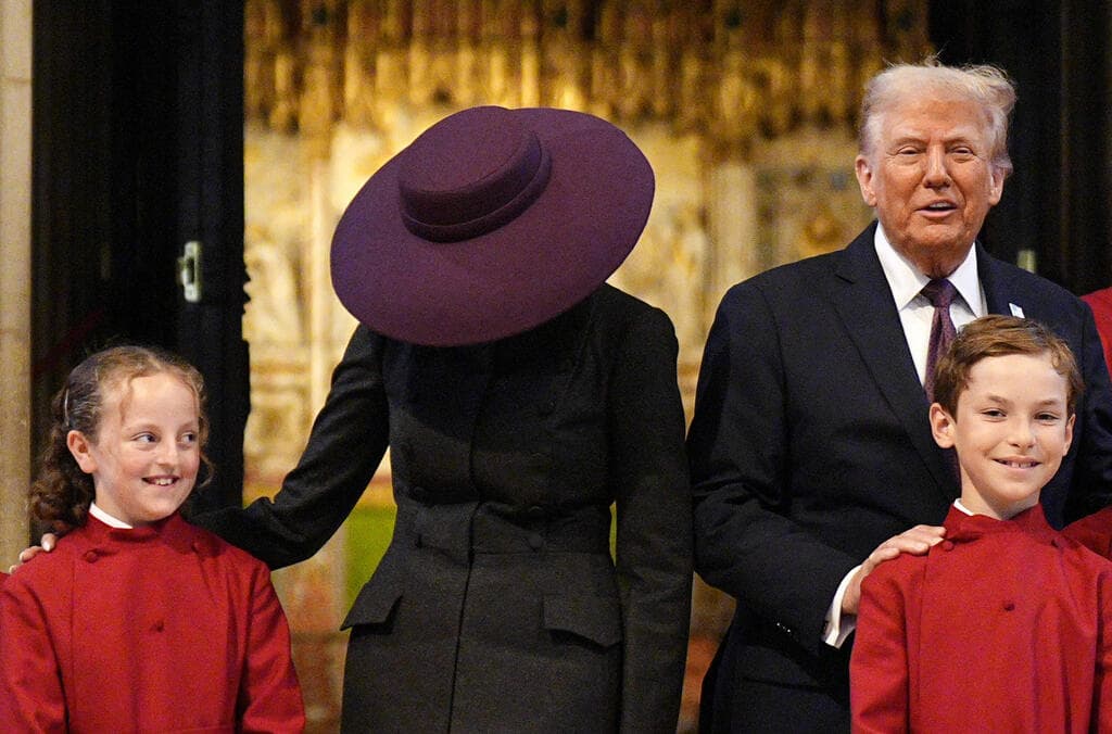 דונלד ומלניה טראמפ בביקור בבריטניה, 2025