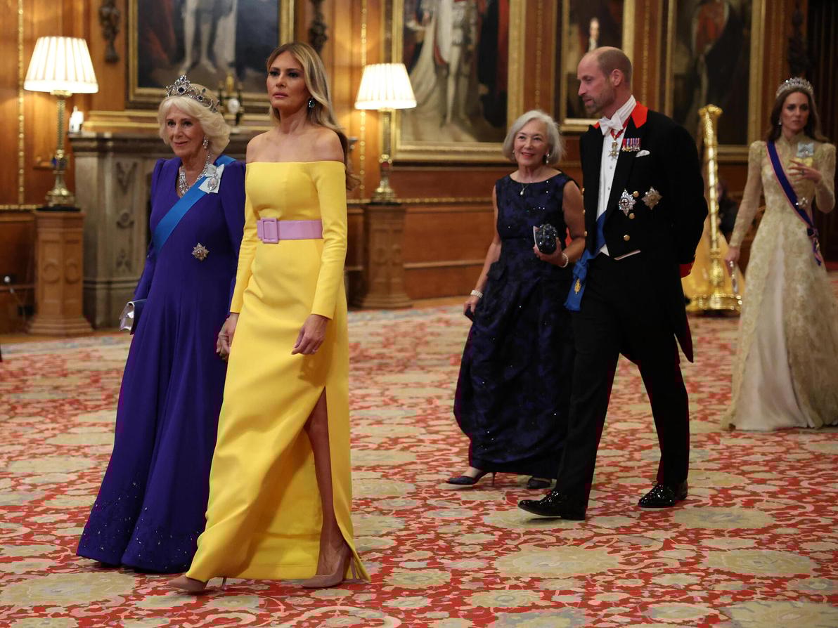 מלניה טראמפ והמלכה קמילה בבריטניה, 2025