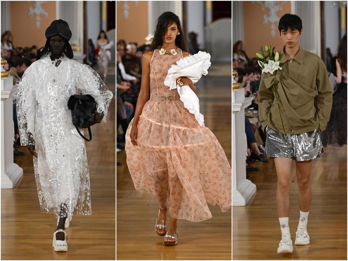 תצוגת אביב-קיץ 2026 של סימון רושה בשבוע האופנה בלונדון