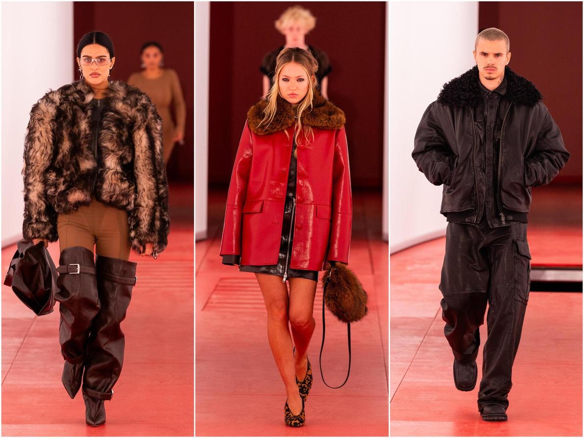 רומיאו בקהאם, לילה מוס ואמיליה גריי המלין בתצוגת אביב-קיץ 2026 של H&M בשבוע האופנה בלונדון