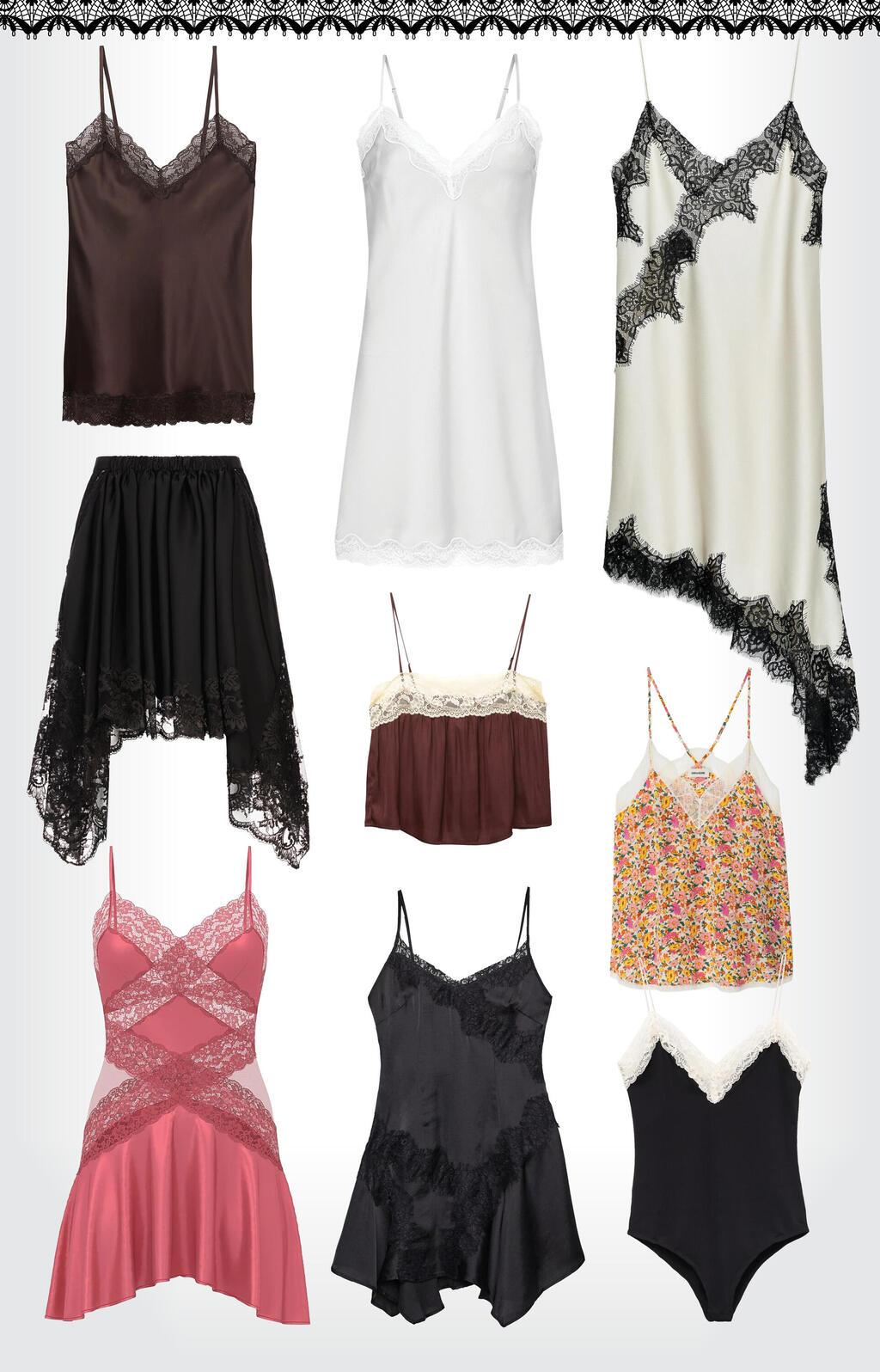 פריטים עם תחרה לשילוב