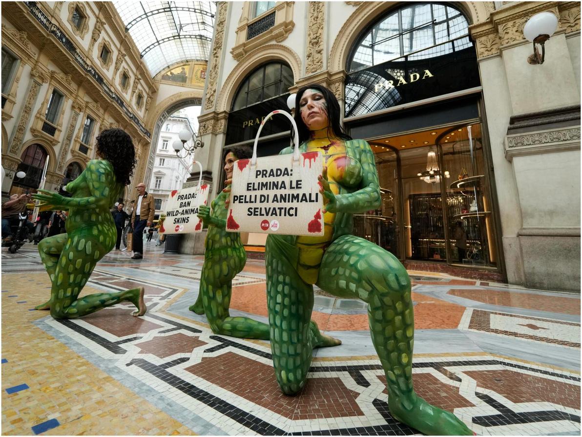 הפגנה בשבוע האופנה במילאנו לעונת אביב-קיץ 2026