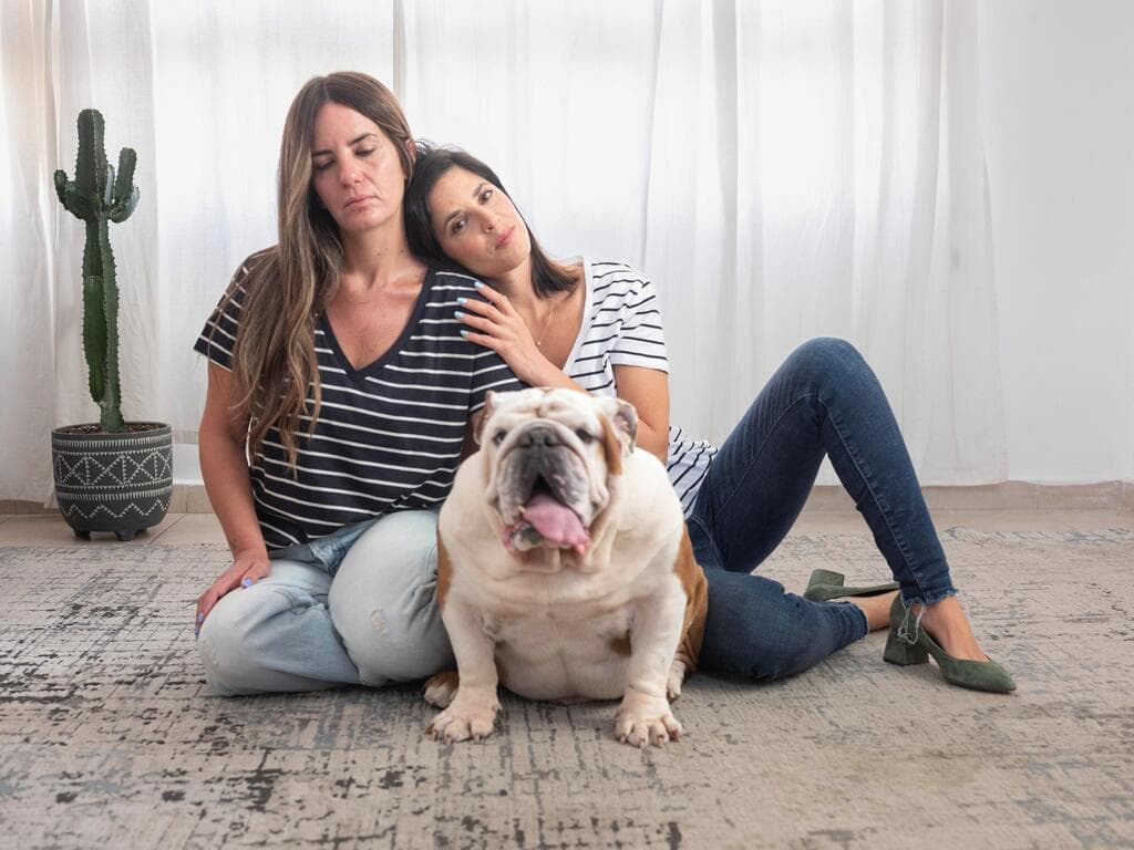 ענבל דגן (מימין) ונטע דגן קדם