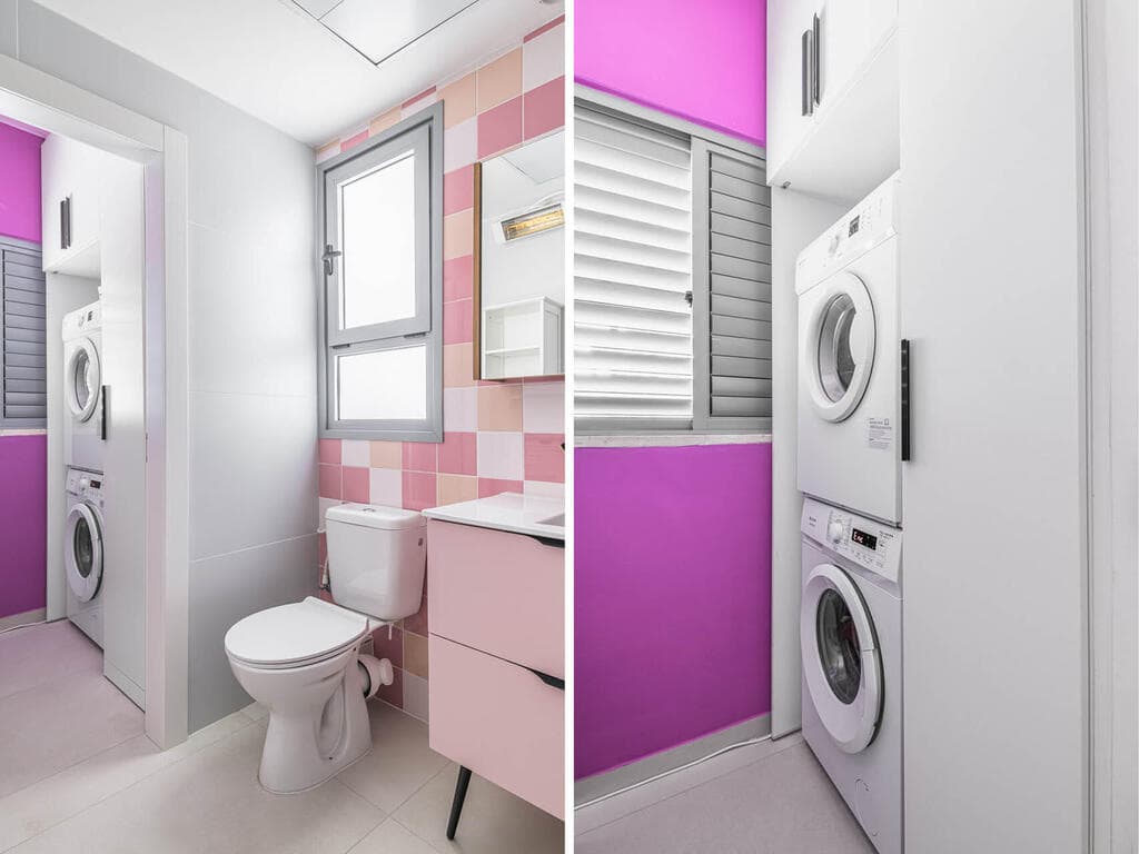 דירה ורודה בכפר סבא, עיצוב: הילה ברונשטיין