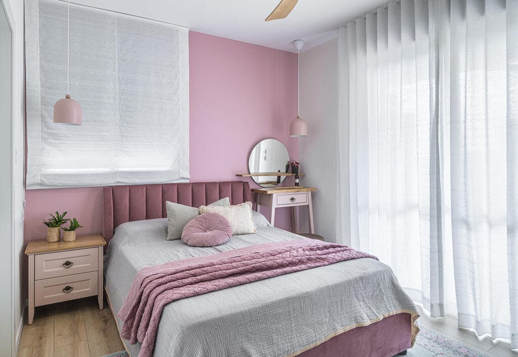 דירה ורודה בכפר סבא, עיצוב: הילה ברונשטיין