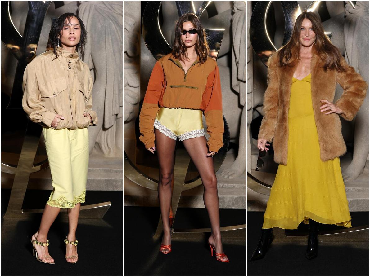 שורה ראשונה בתצוגת אביב-קיץ 2026 של סן לורן