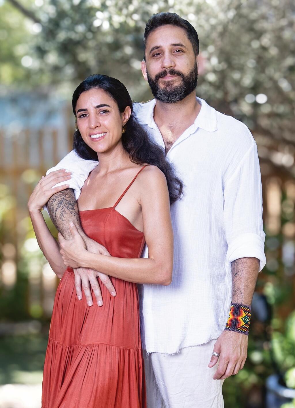 קטי וגל. "הוא לא נבהל ממני" (צילום: גיל נחושתן) קטי גבעוני וגל משגב