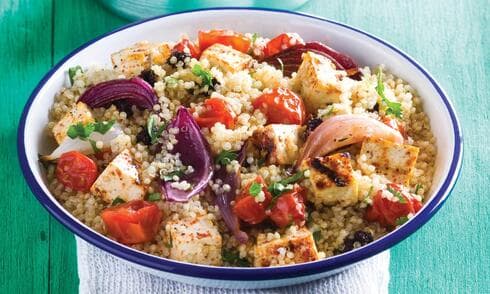 סלט קינואה, טופו וירקות