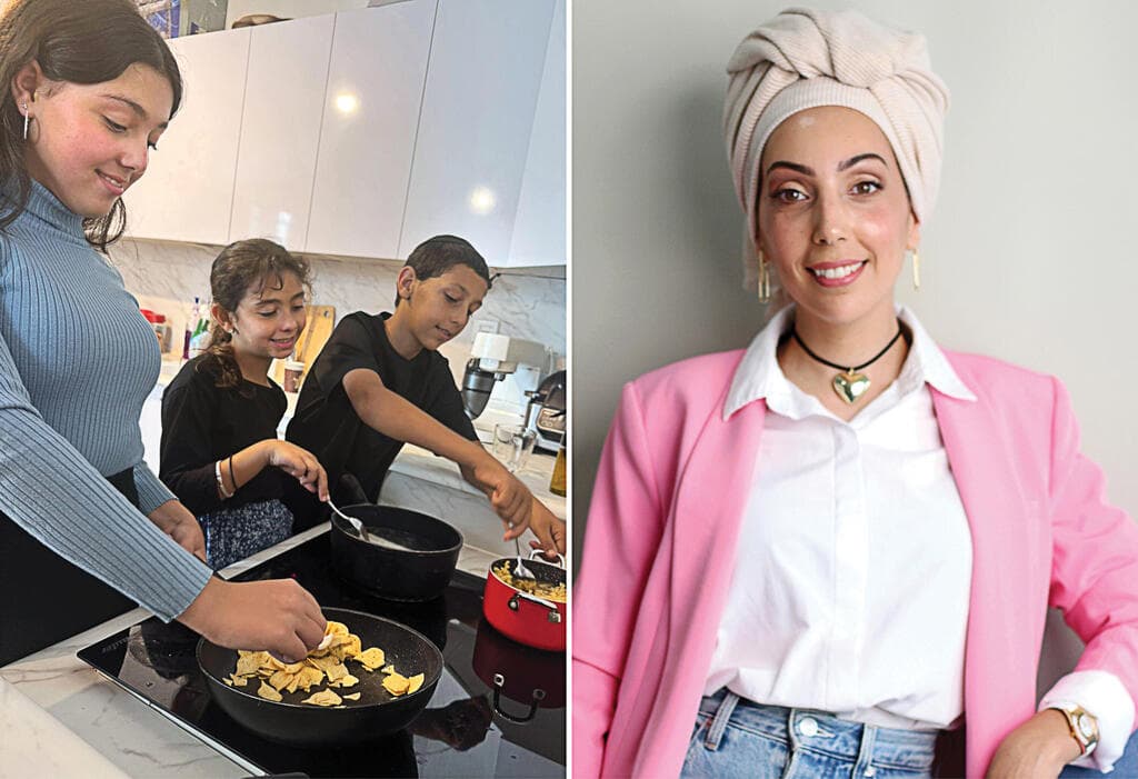 בת אל חזן וילדיה אבישג, אפרת ויונתן בפעולה (צילום: מריאנה אברמוב) בת אל חזן וילדיה אבישג, אפרת ויונתן