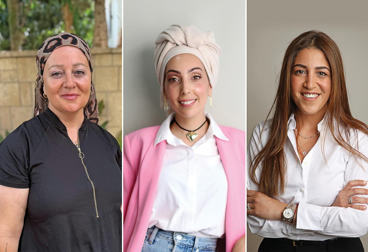 מימין: מור גזית, בת אל חזן והילה שיניס ארז (צילום: סלי בן ארי, מריאנה אברמוב, אלבום פרטי) מימין: מור גזית, בת אל חזן והילה שיניס ארז