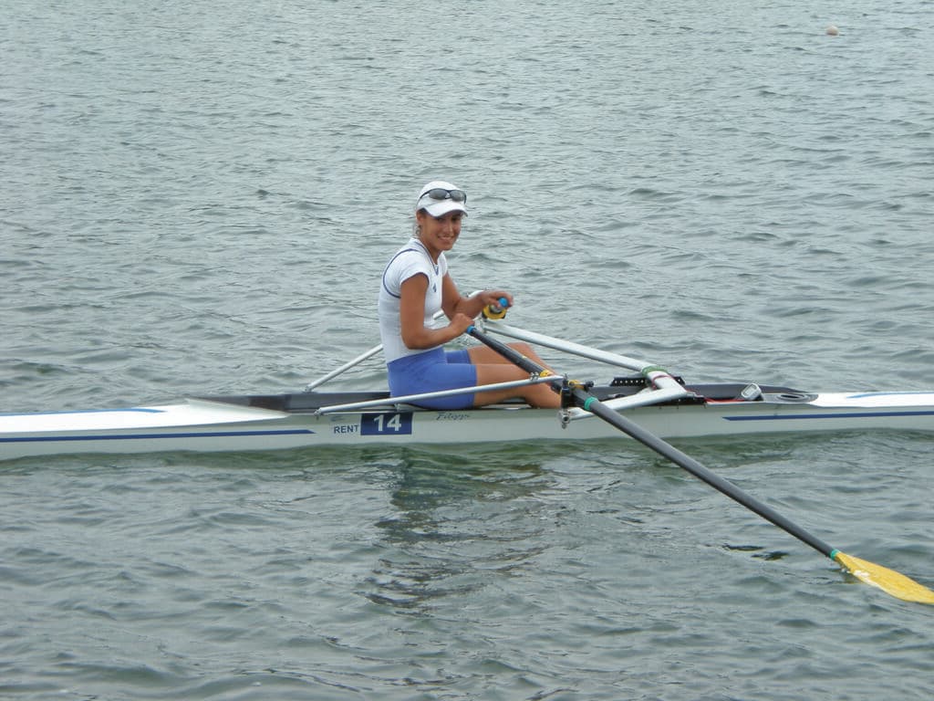 פיינגולד הוכתרה פעמיים כאלופת ישראל בחתירה בסירת יחיד (צילום: אמיר פיינגולד) יסמין פיינגולד