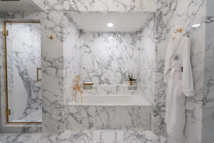 שיפוץ חדר הרחצה לינקולן בבית הלבן