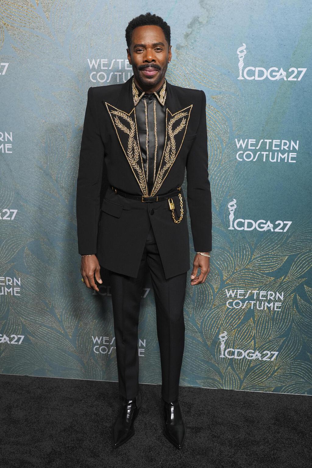 קולמן דומינגו לובש עיצוב של אוליבייה רוסטאן לבלמן בטקס פרסי מעצבי התלבושות, 2025