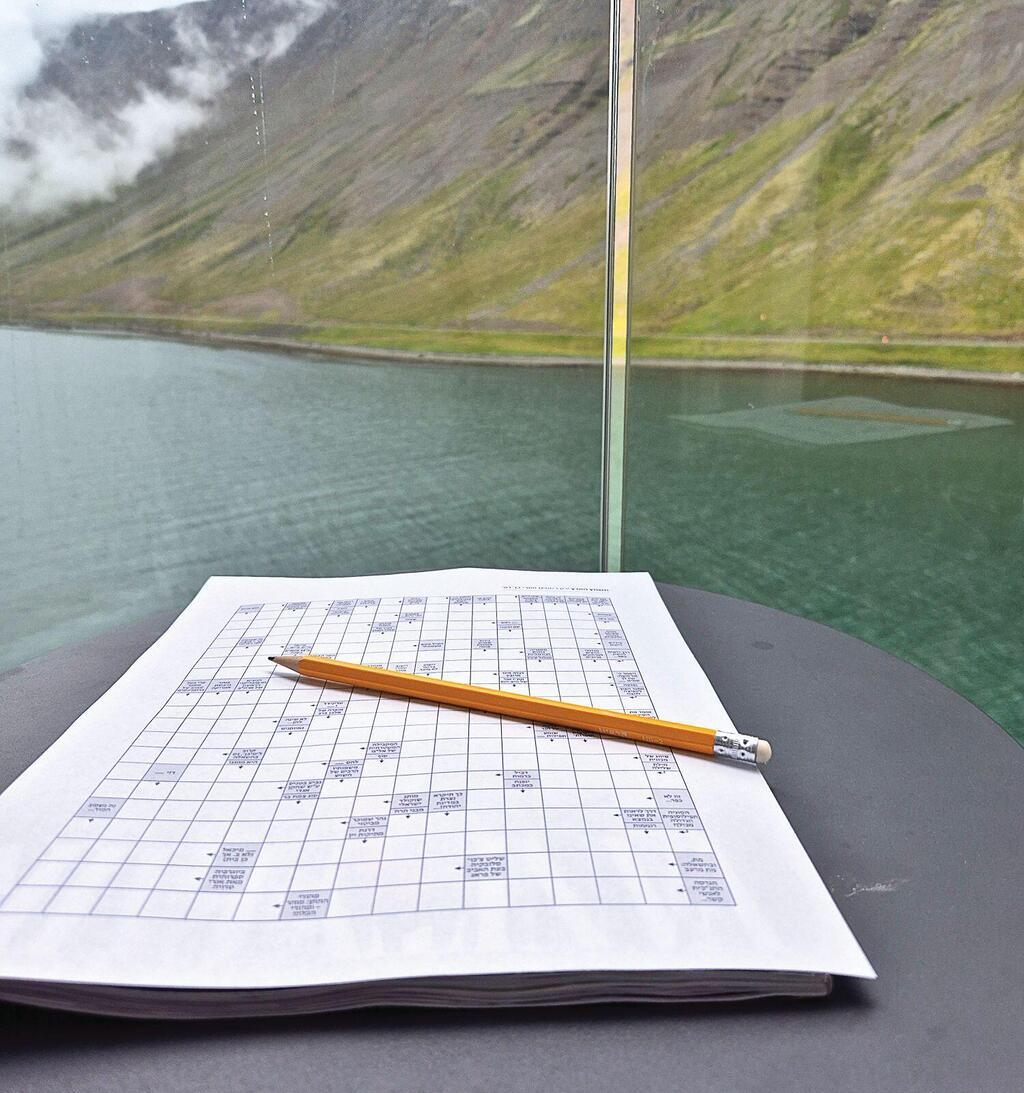 באדיבות האינטרנט. התשחץ של גיליון יום שישי הגיע (צילום: רוני רבינוביץ) באדיבות האינטרנט. התשחץ של גיליון יום שישי הגיע