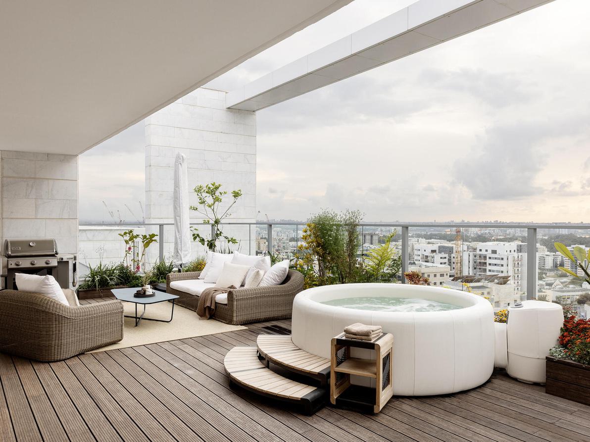 דירת פנטהאוז בקריית אונו, עיצוב: ענבר אלעזר לוי