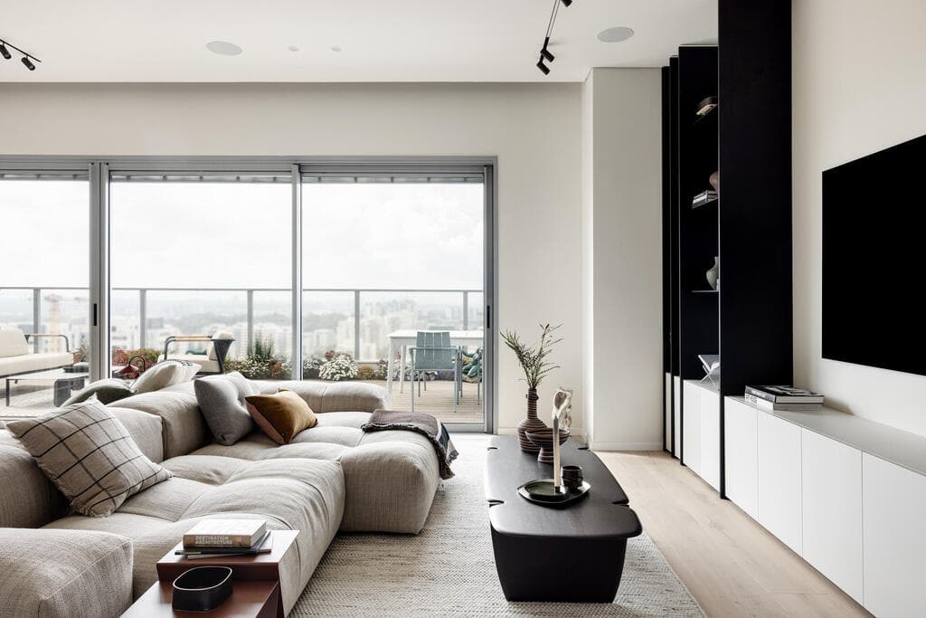 דירת פנטהאוז בקריית אונו, עיצוב: ענבר אלעזר לוי