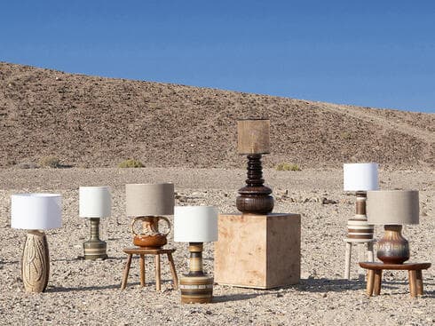 גופי תאורה מכדים ישנים, טלי צלניק, PIECE OF MINE גופי תאורה מכדים ישנים, טלי צלניק, PIECE OF MINE