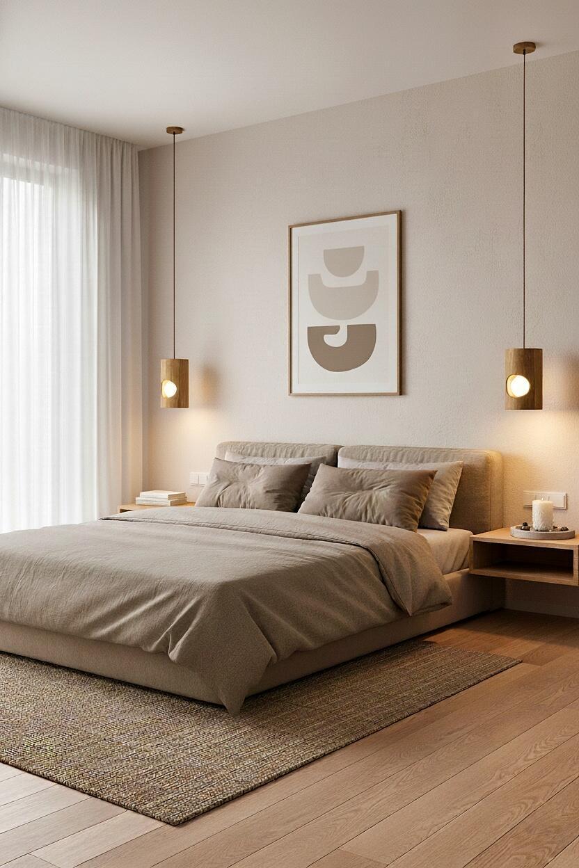 גופי תאורה בסגנון המשלב את יפן ואת סקנדינביה (צילום: שי הופנברטל) רהיטים מעץ מכופף בעיצוב שי הופנברטל