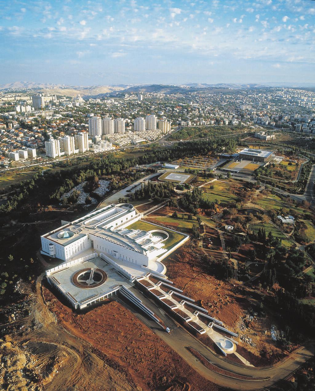 רם כרמי ועדה כרמי-מלמד, בית המשפט העליון, ירושלים, 1986-92: מראה אווירי מצפון-מערב