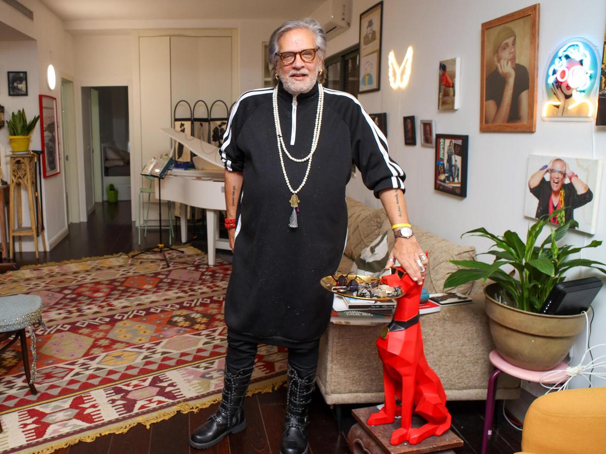 הבית של מעצב התלבושות יובל כספין (צילום: יריב כץ) הבית של מעצב התלבושות יובל כספין