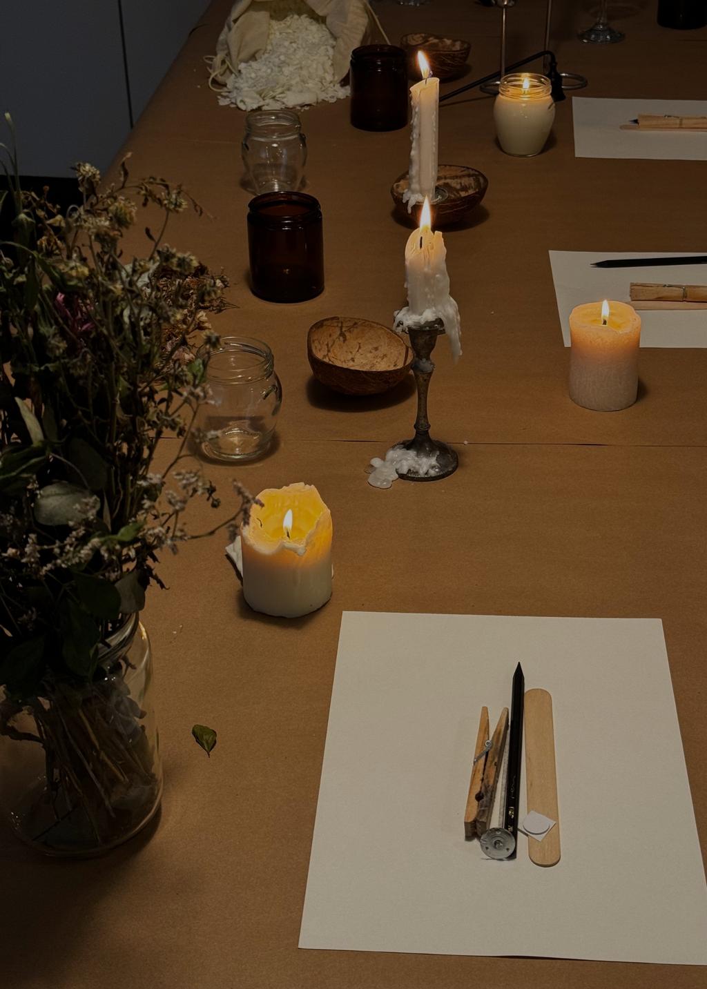 סדנה להכנת נרות טבעיים בפלורנטין (צילום: הדסה מרום) סדנה להכנת נרות טבעיים בפלורנטין