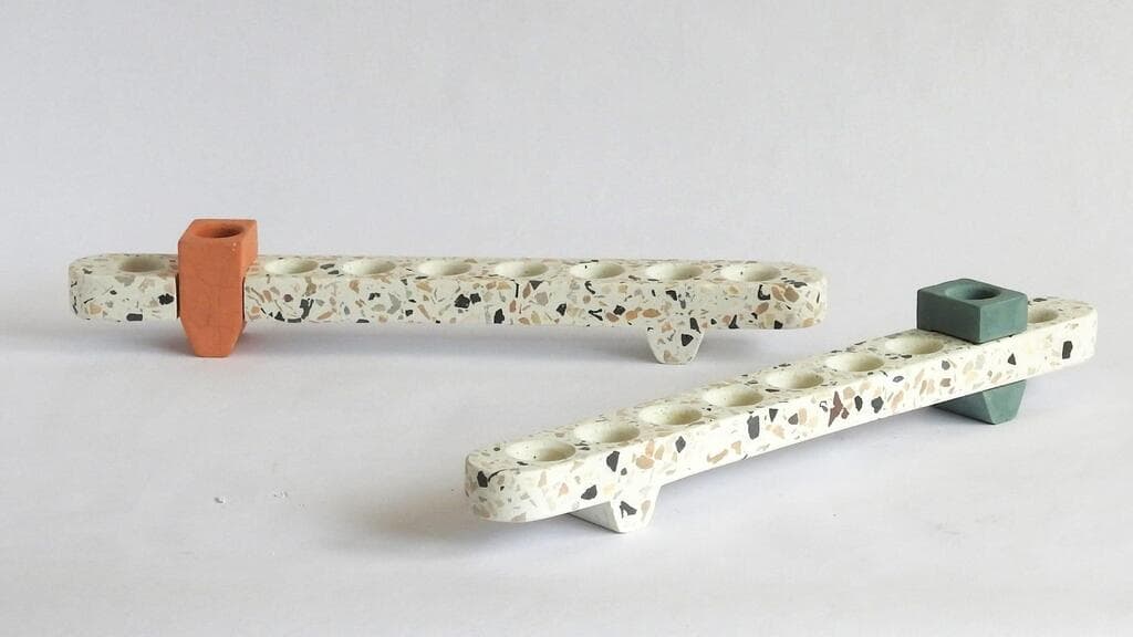 חנוכיית טרצו של סטודיו ברקו (צילום: סטודיו ברקו) חנוכיית טרצו של סטודיו ברקו