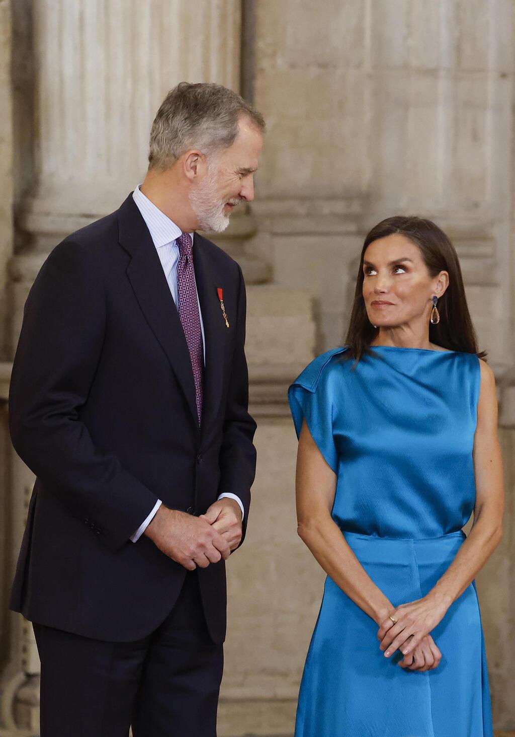 לטיסיה מלכת ספרד ופליפה מלך ספרד, 2024 (צילום: Juan Medina/Pool Photo via AP) לטיסיה מלכת ספרד ופליפה מלך ספרד, 2024