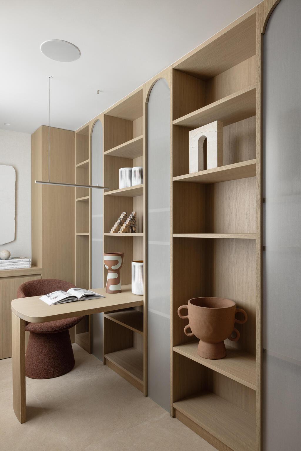 המשרד הביתי (צילום: איתי בנית) בית בירושלים בעיצוב שרון טורין