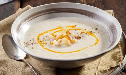 מרק כרובית טבעוני