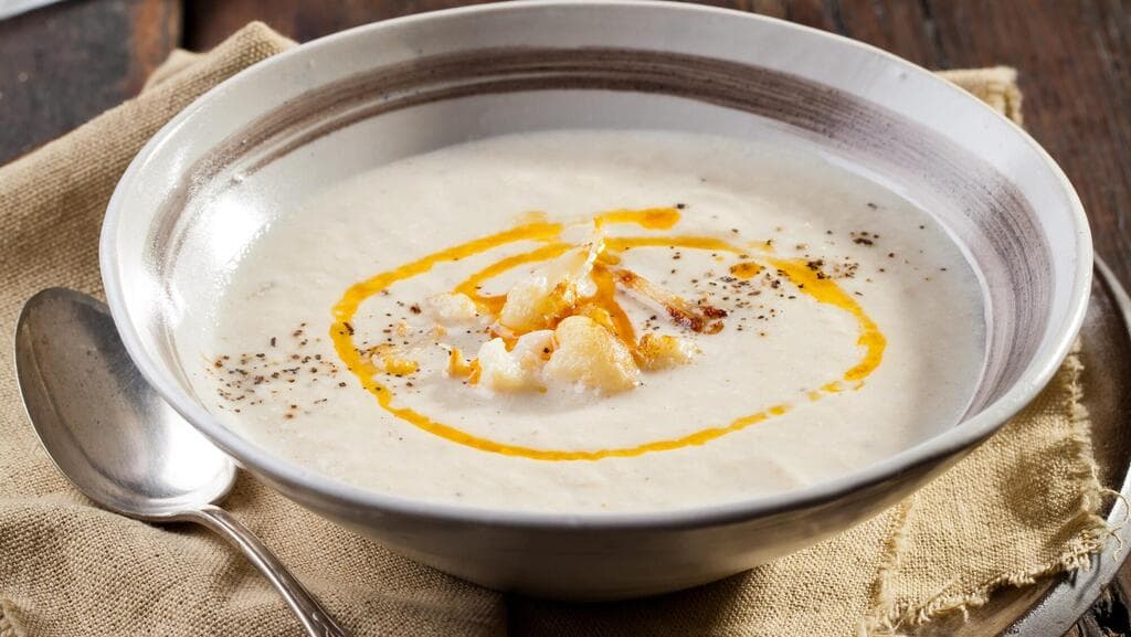 מרק כרובית טבעוני