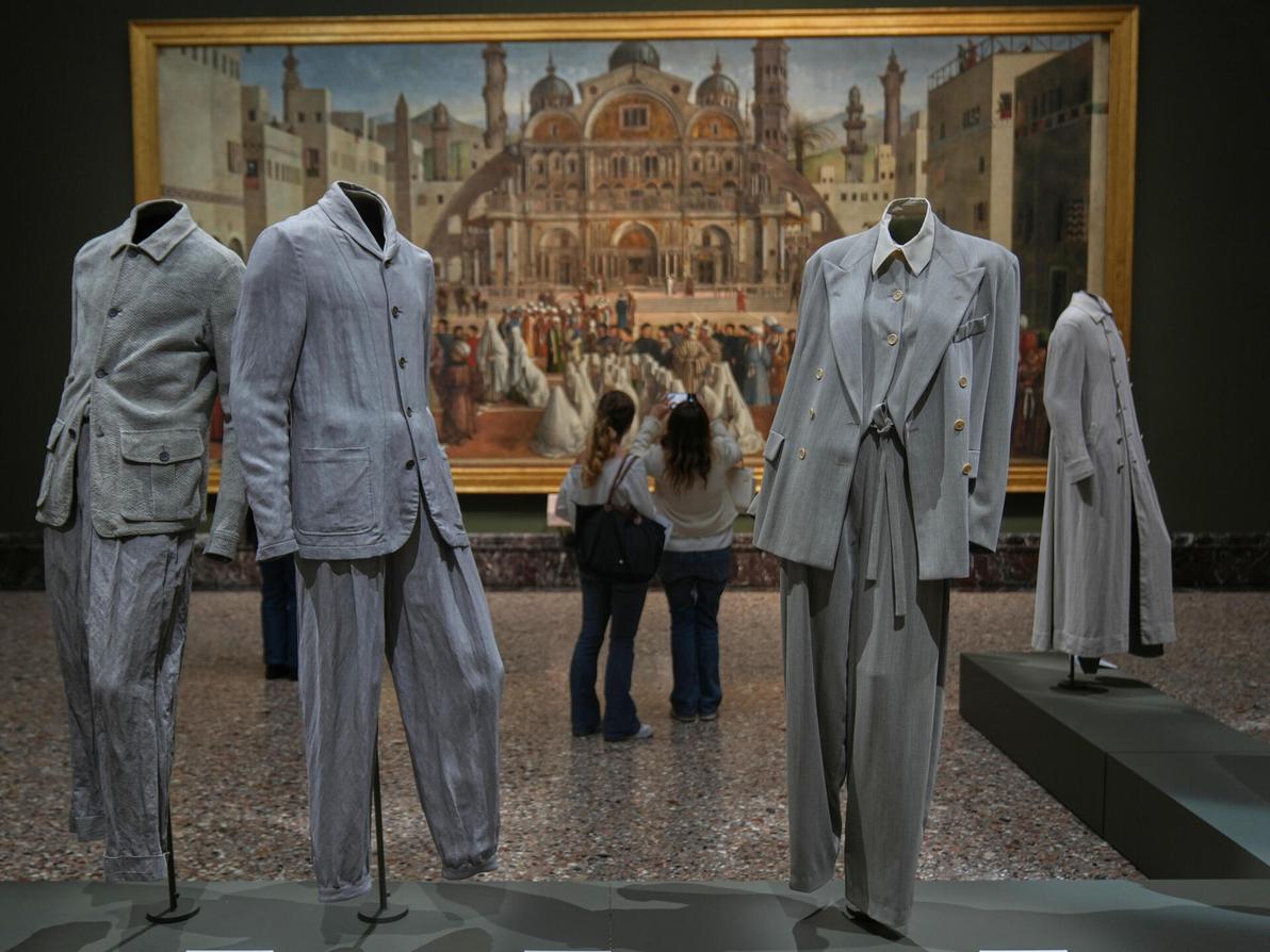 התערוכה "ג'ורג'יו ארמאני. מילאנו, מאהבה" (צילום: AP Photo/Antonio Calanni) התערוכה "ג'ורג'יו ארמאני. מילאנו, מאהבה"