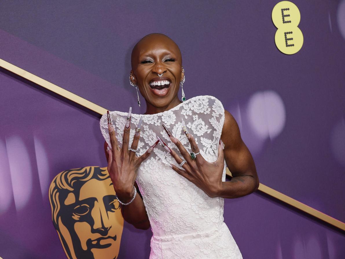 סינתיה אריבו בטקס פרסי הקולנוע הבריטיים, 2025