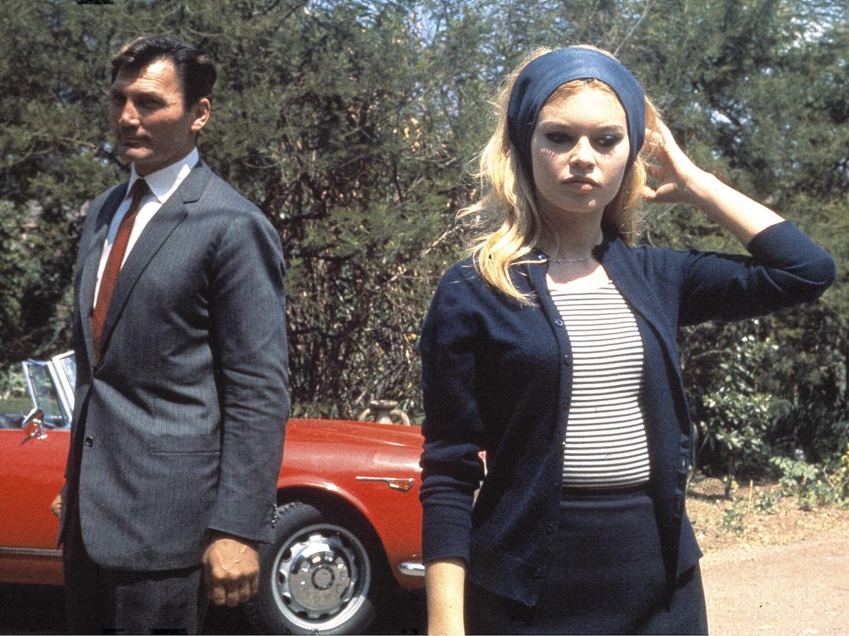 בריז'יט בארדו בצילומי הסרט "הבוז", 1963