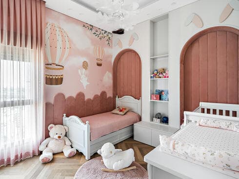 חדר ילדים מפואר המעוצב בסגנון פנטזיה. עיצוב: מיטל שומר