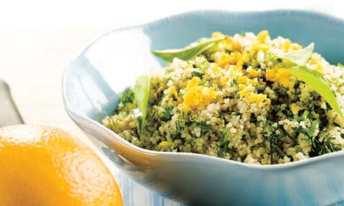 סלט ירוקים עם קוסקוס