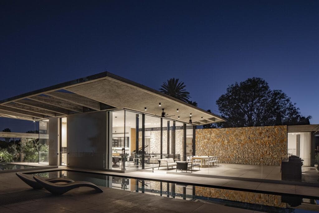 בית פרטי בתכנון בריק רוה אדריכלים