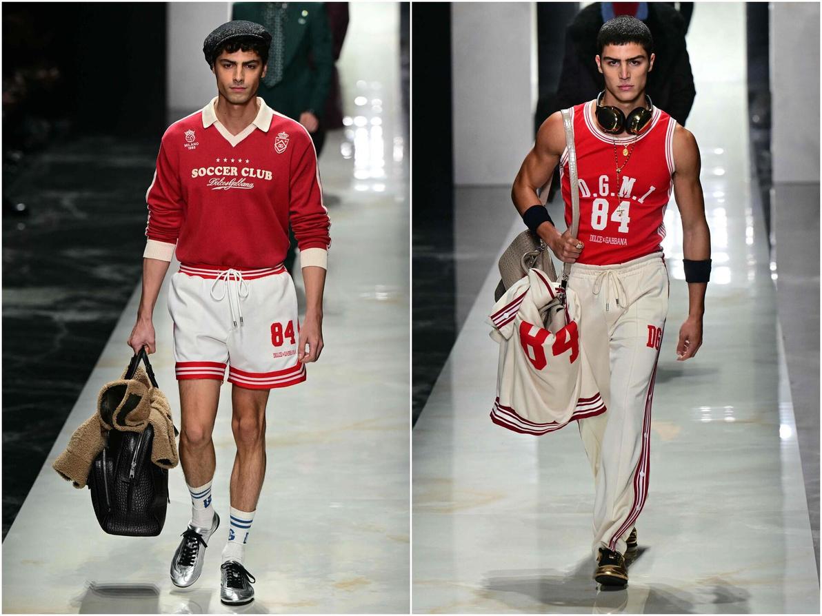 תצוגת סתיו-חורף 2026-27 לגברים של דולצ'ה אנד גבאנה בשבוע האופנה במילאנו