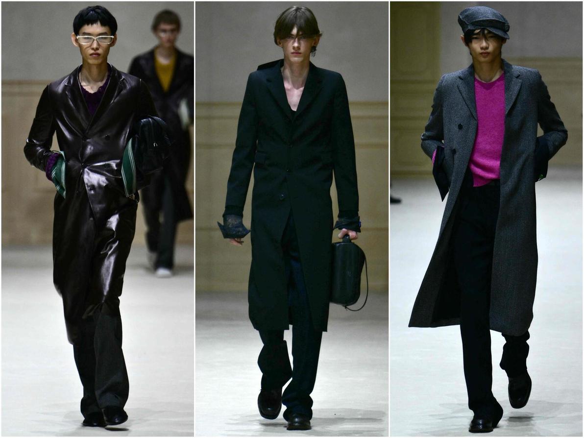 תצוגת סתיו-חורף 2026-27 של פראדה בשבוע האופנה לגברים במילאנו