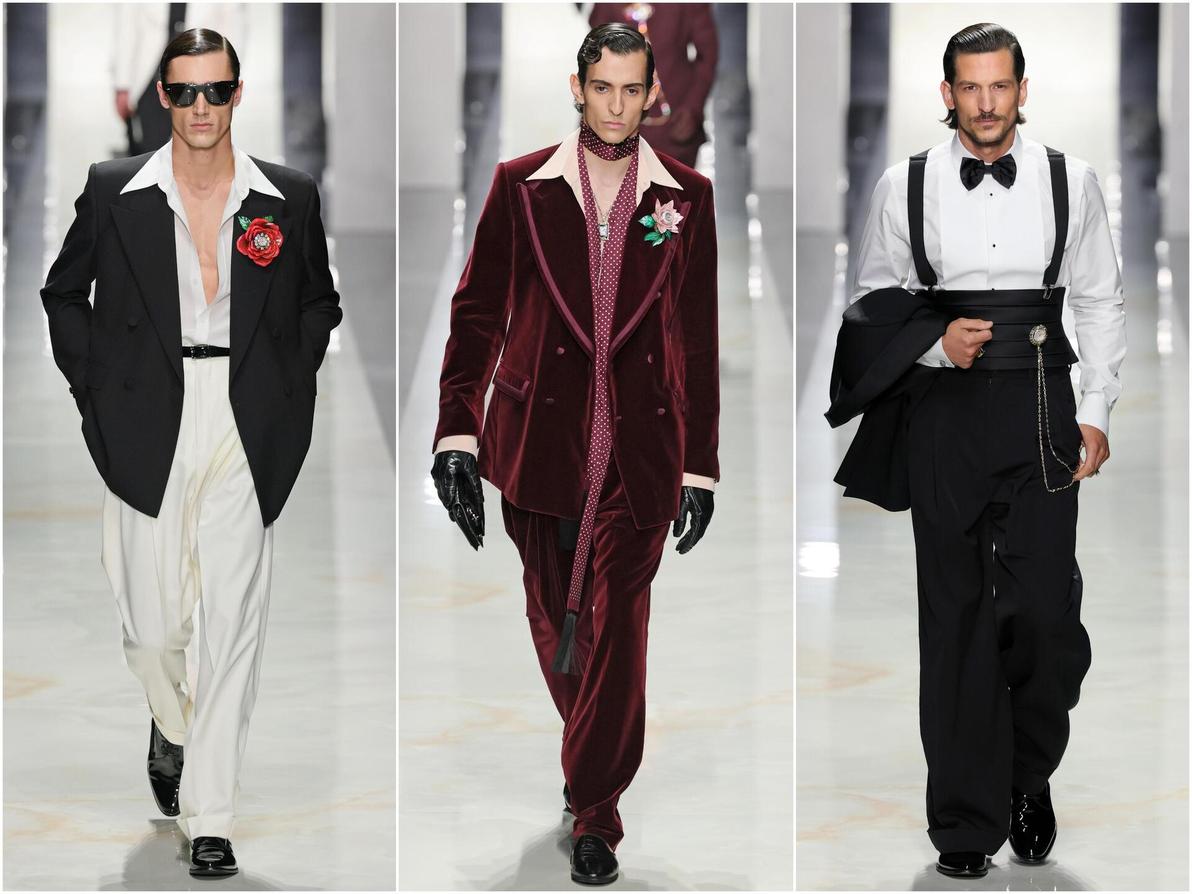 תצוגת סתיו-חורף 2026-27 לגברים של דולצ'ה אנד גבאנה בשבוע האופנה במילאנו