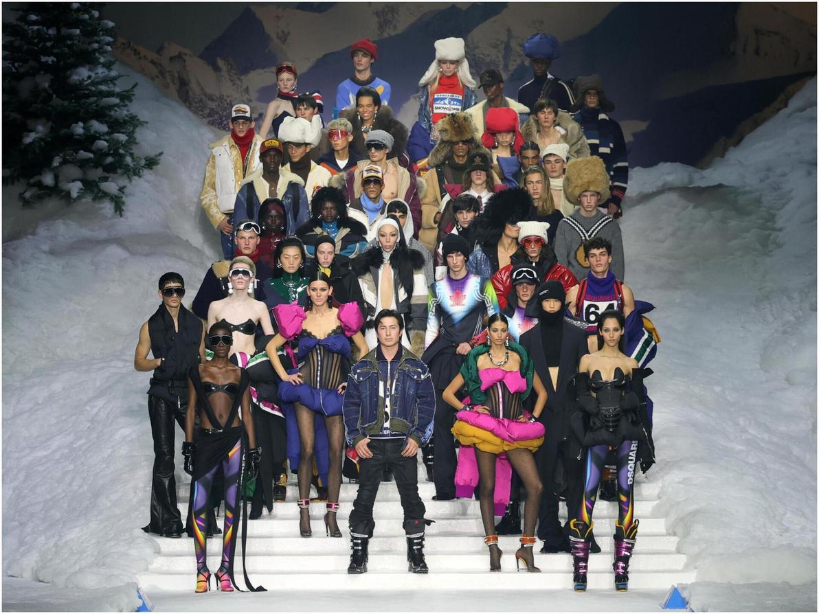 הדסון וויליאמס בתצוגת סתיו-חורף 2026-27 של דיסקוורד בשבוע האופנה לגברים במילאנו