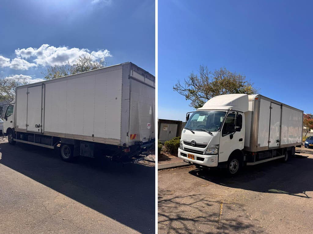 כך זה נראה בהתחלה. משאית סטנדרטית (צילום: ריף הר אבן) בית המשאית