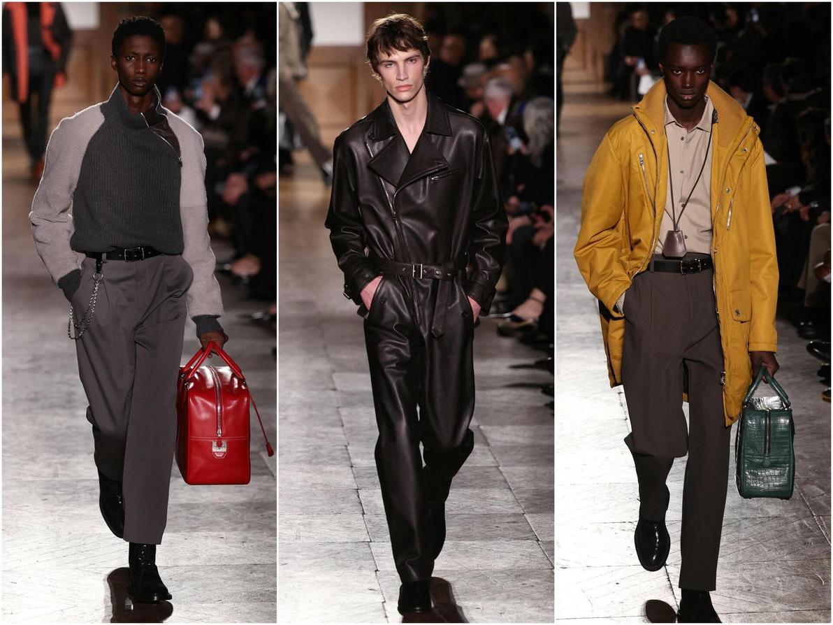 תצוגת סתיו-חורף 2026-27 לגברים של הרמס בשבוע האופנה בפריז